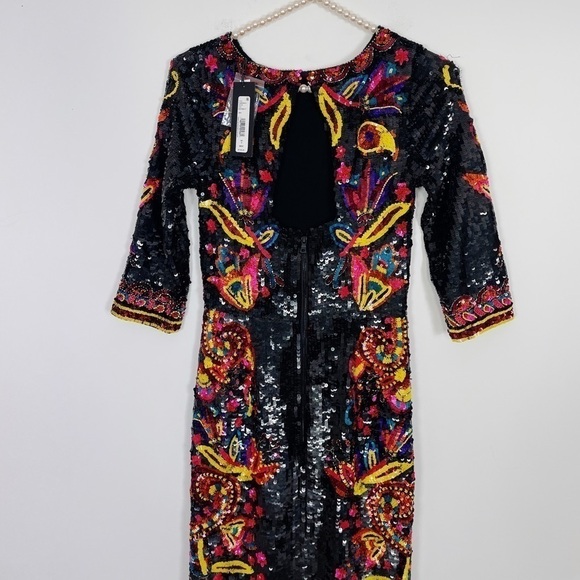 New Alice + Olivia Jae Sequin Gown - Picture 8 of 11